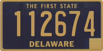 DE license plate 112674