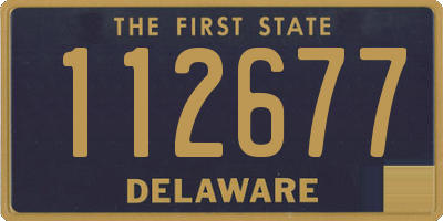 DE license plate 112677