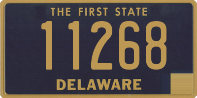 DE license plate 11268