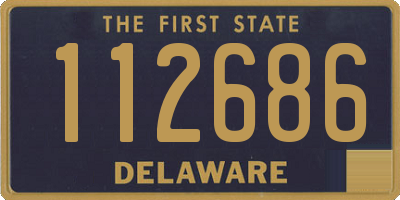 DE license plate 112686