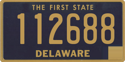 DE license plate 112688