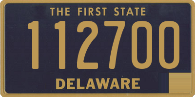 DE license plate 112700