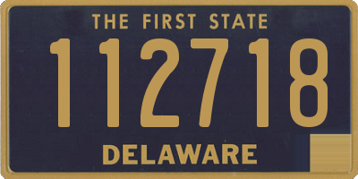 DE license plate 112718