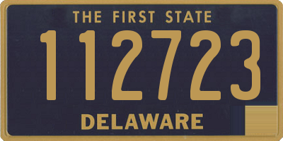 DE license plate 112723