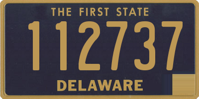 DE license plate 112737