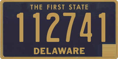 DE license plate 112741