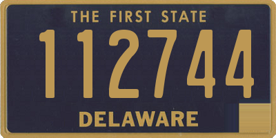 DE license plate 112744