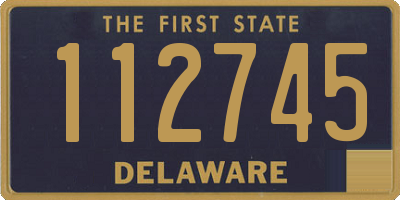 DE license plate 112745