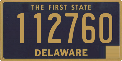 DE license plate 112760