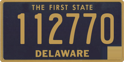 DE license plate 112770