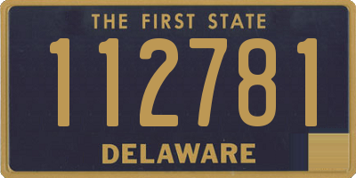 DE license plate 112781