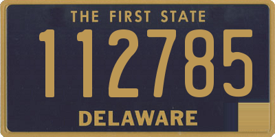 DE license plate 112785