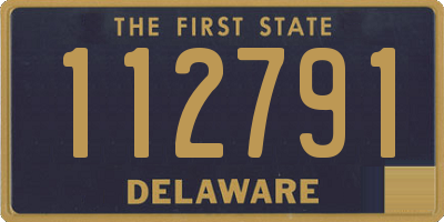 DE license plate 112791