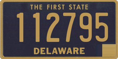 DE license plate 112795