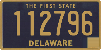 DE license plate 112796