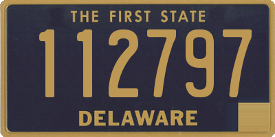 DE license plate 112797