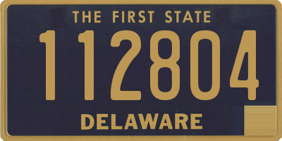 DE license plate 112804