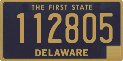 DE license plate 112805