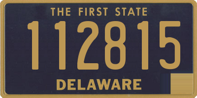 DE license plate 112815