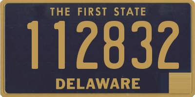 DE license plate 112832