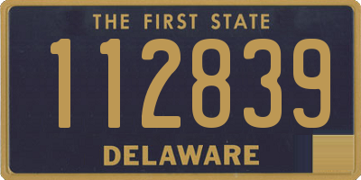 DE license plate 112839