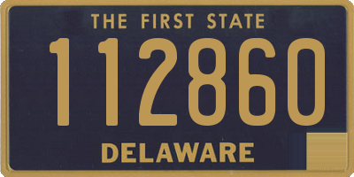 DE license plate 112860