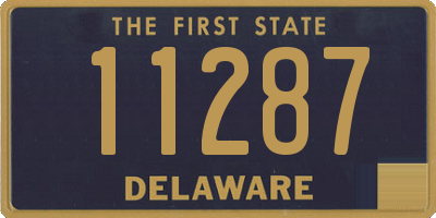 DE license plate 11287