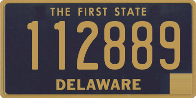 DE license plate 112889