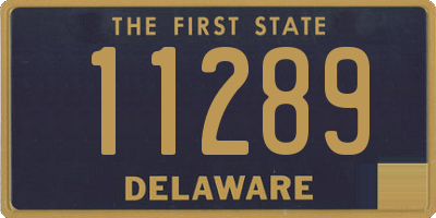 DE license plate 11289