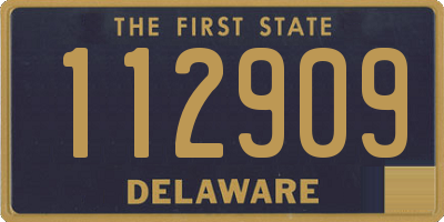 DE license plate 112909