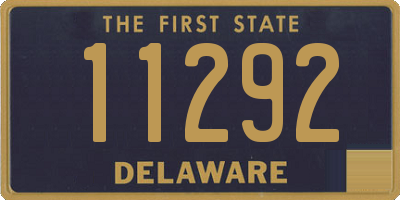 DE license plate 11292