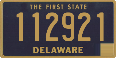 DE license plate 112921