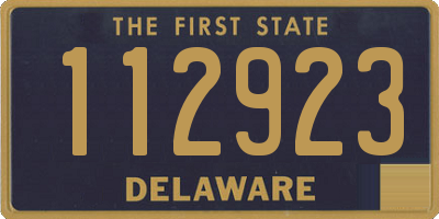 DE license plate 112923