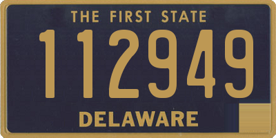 DE license plate 112949