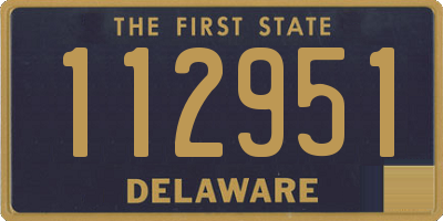 DE license plate 112951