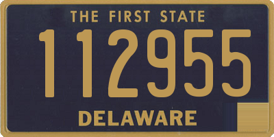 DE license plate 112955