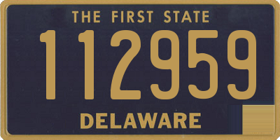 DE license plate 112959