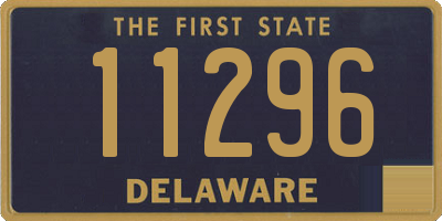 DE license plate 11296