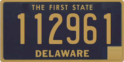 DE license plate 112961