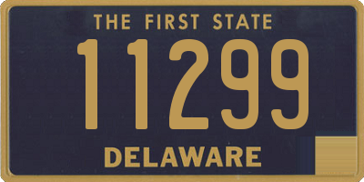 DE license plate 11299