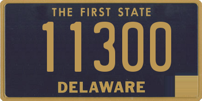 DE license plate 11300