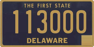 DE license plate 113000