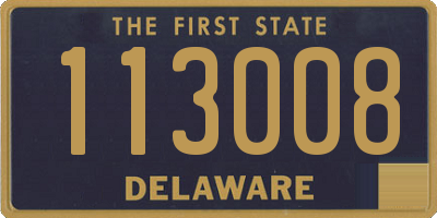 DE license plate 113008