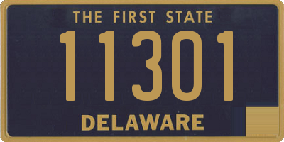 DE license plate 11301