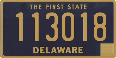 DE license plate 113018