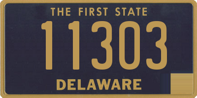 DE license plate 11303