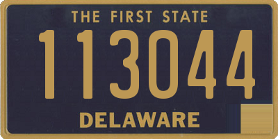 DE license plate 113044