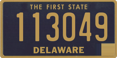 DE license plate 113049