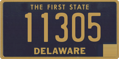 DE license plate 11305