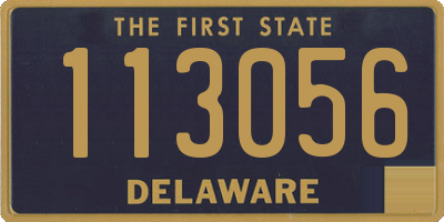 DE license plate 113056